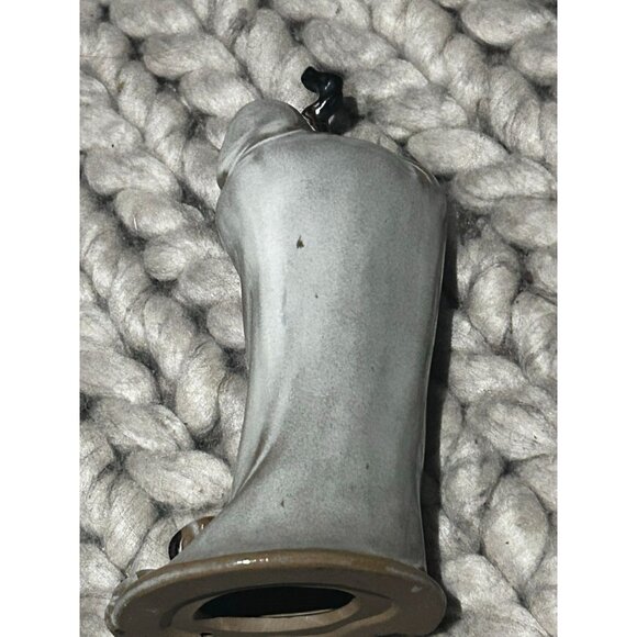 Vintage Chinese Mudmen In Antique Chinese Figurines White Décor Handmade - Picture 5 of 5